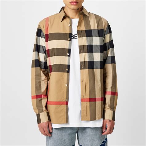 burberry long sleeve shirt cotton|long sleeve burberry t shirt.